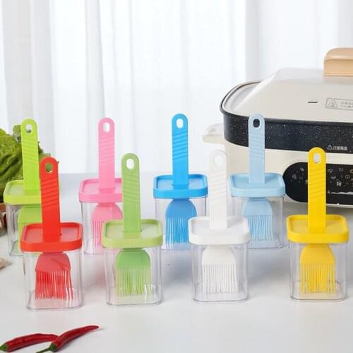 Silicone Kitchen Oil Brush Bottle Soy Sauce Liquid Butter Bread Pastry Brush Baking BBQ Tool High Temperature Resistant Barbecue