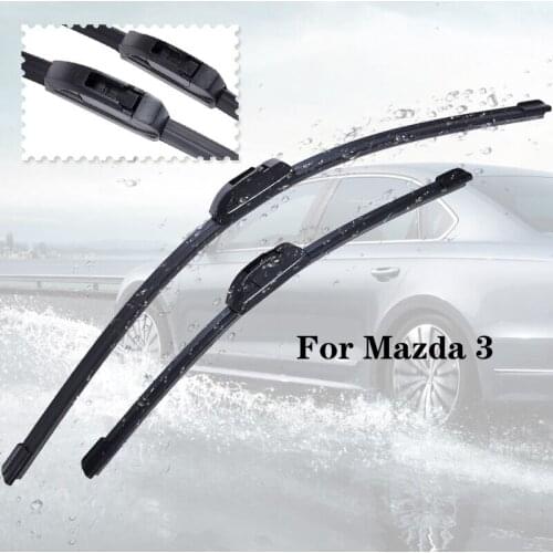 Wiper blades For Mazda 3 Europe Model from 2003 2004 2005 2006 2007 2008 2009 2010 to 2017 Clean car windshield