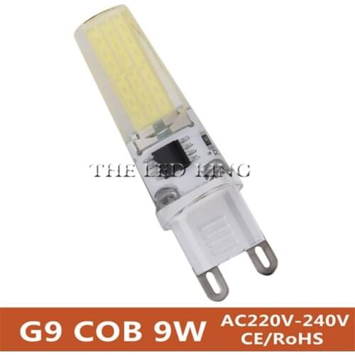 G9 LED COB Spotlight Dimmable 9w 12w 15w Spot Light Bulb high power lamp AC85-265V