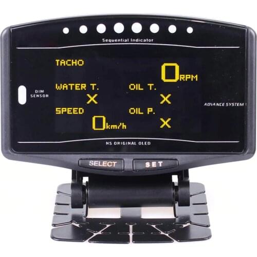 Universal Auto gauge 10in1 New Version DEFI Advance ZD Link Meter Digital Tachometer volt speed water temp oil press boost