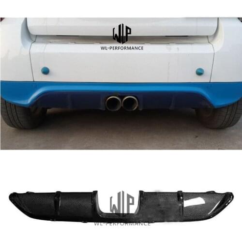 W451 SMART Carbon Fiber Rear Lip Diffuser Car Styling For Mercedes-Benz W451 Back Bumper SMART Car Body Kit 2013-2015