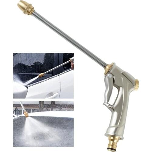 2 Styles Adjustable High Pressure Water Gun Car Wash Jet Garden Irrigation Wand Nozzle Sprayer Watering Sprinkler Cleaning Tool