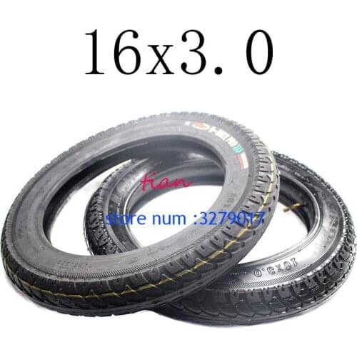 2019 Hot Sale Good Reputation 16x3.0 Inner and Outer Tyre or 16*3.0 Vacuum Tire Fit for Electric Bicycle Tire