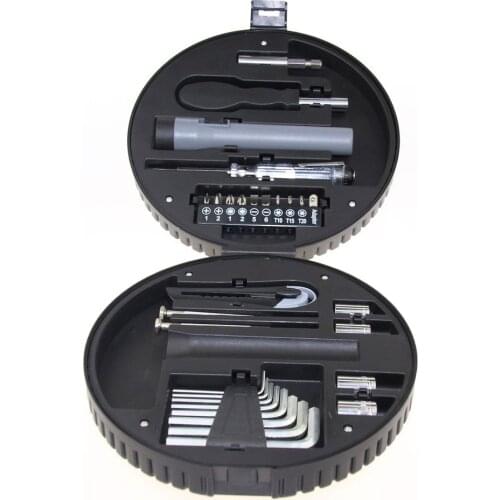 29 Pcs Home Tire-shaped Tool Set Toolbox Hardware Hand Tools Kit Wrench Screwdriver Hammer Toolbox Set Toolkit