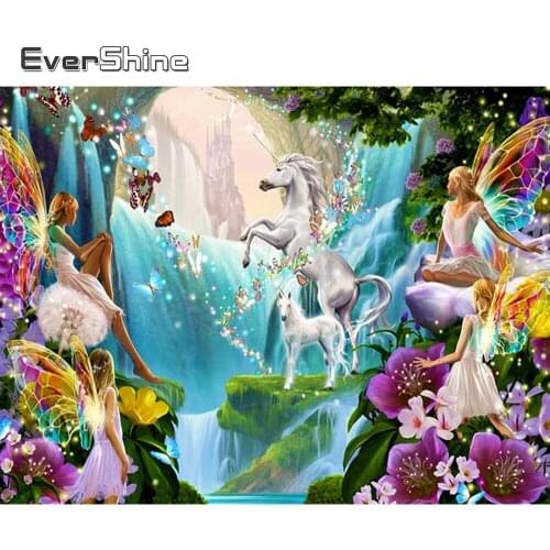 Evershine Diamond Embroidery Horse 5D DIY Diamond Painting Girl Full Square Round Rhinestones Mosaic New Arrival Wall Decor