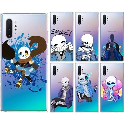 Undertale Sans Anime For Samsung Galaxy Note 20 10 9 8 Plus Ultra Lite M31 M31S M10 M10S M20 M21 M30 Phone Case