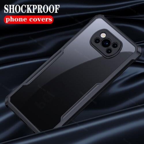 For Xiaomi POCO X3 Pro nfs Case,Shockproof Transparent Shell Protective Airbags Cover For Xiaomi Pocophone Poco X3 Pro NFC Case
