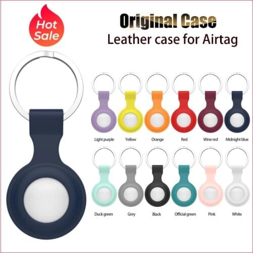 For Apple Airtag Case Silicone Protective Sleeve Cover Keychain Airtags-tracker 1PC Silicone Case For Airtags Accessories Hot