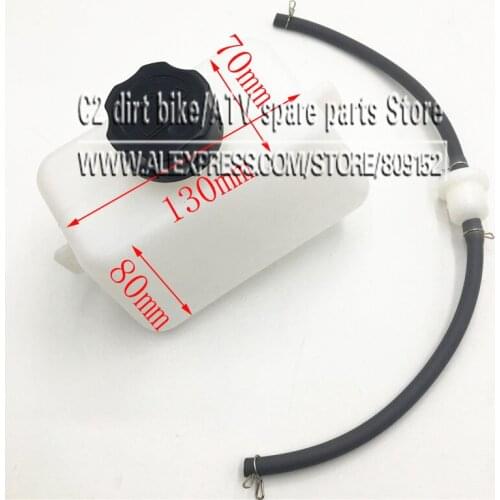 CITALL New White Gas Fuel Tank Oiler fit for 2 Stroke 43cc 47cc 49cc Mini Scooter Quad Dirt Pocket Bike ATV Scooter Bikes