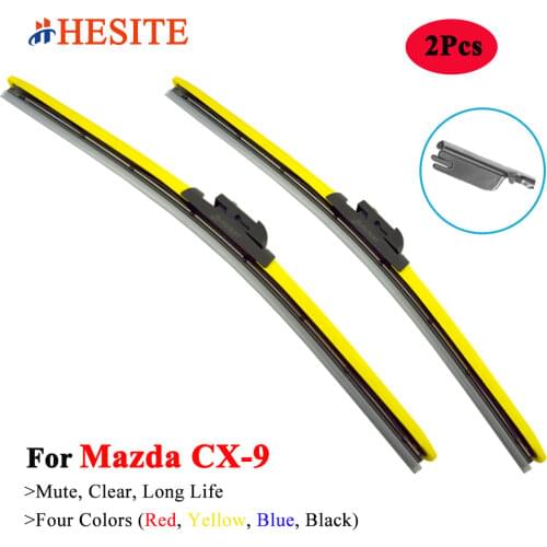 HESITE Windshield Wiper Blade Colorful For Mazda CX-8 CX-9 Touring 2.5L Skyactive G 2.5T AWD 2010 2015 2018 2019 2020 2021 Model