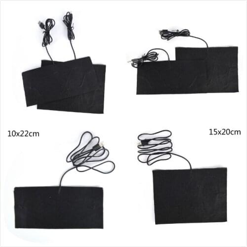 2 Sizes 5V Carbon Fiber Heating Pad Hand Warmer USB Heating Film Electric Winter Infrared Fever Heat Mat