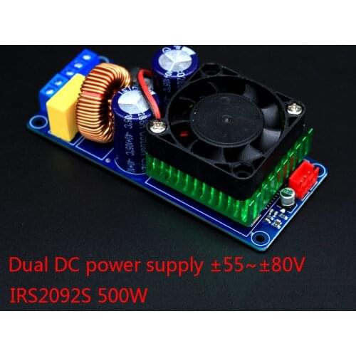 IRS2092S high-power 500W class D HIFI digital power amplifier board finished board mono super LM3886