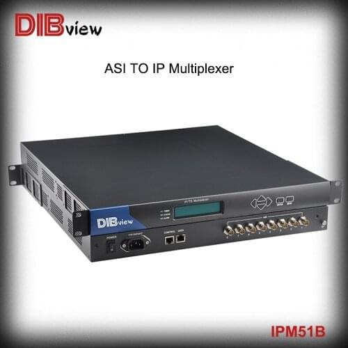 Dibview OTV-IPM51B DVB Headend TS Processor 8 ASI and 120*IP(MPTS/SPTS) to 450*IP SPTS+8*IP MPTS Multiplexer