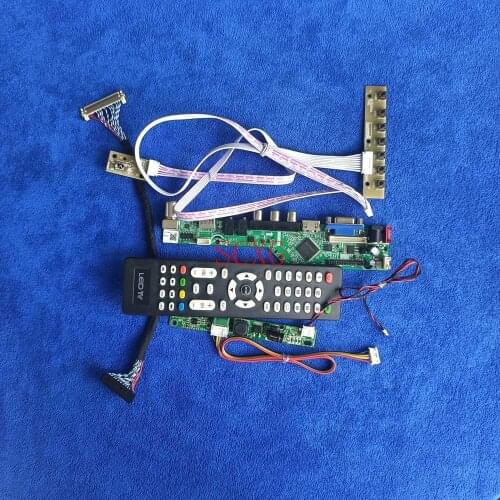 DIY Kit For HM200WD1/LM200WD3/LM200WD4 AV VGA USB HDMI-compatible LCD LED Monitor Drive Board 30-Pin LVDS Signal Analog 1600*900