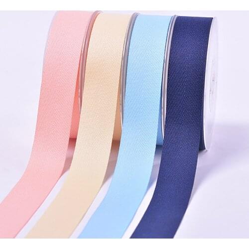 Polyester Ribbon Herringbone Twill Tape Webbing 50yards/lot 9 16 19 25 38mm DIY Sewing Wrapping Gifts Accessorie BBXQ-021