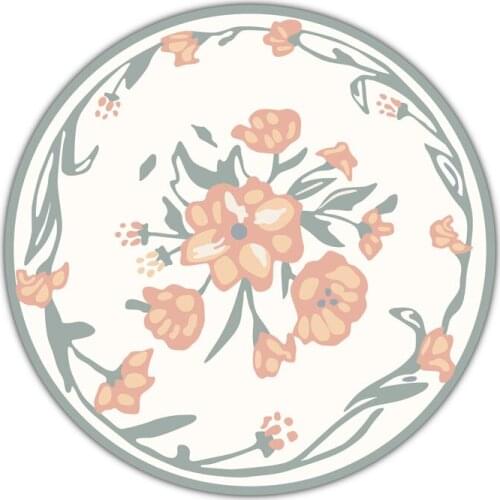 Simple round Carpet Living Room Carpet Bedroom Bedside Thickened Floor Mat Hanging Basket Computer Chair Floor Mat Rugs Rug