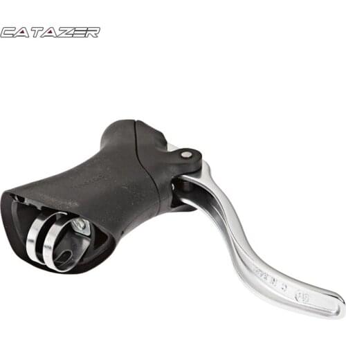 Racer Road Bike Aluminum Aero Lever TEKTRO RL340 320g/Pair Quick Release Mechanism with Rubber Hood 23.8 & 24.2mm Handlebar