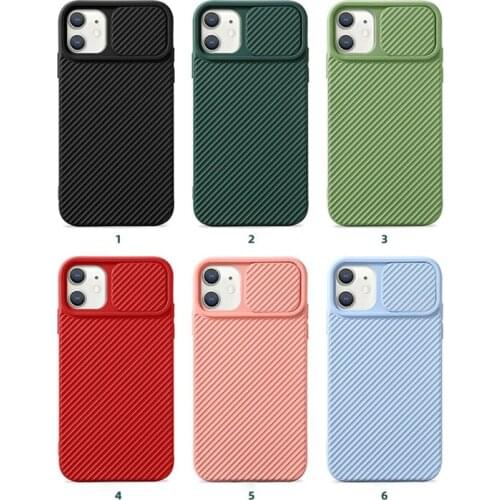 Shockproof Camera Protective Verizon Frosted Slider Phone Cover for iPhone 6 7 8 Plus SE2 11 12 Pro Max soft TPU with hard PC