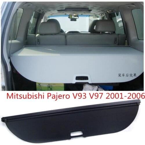 Car Rear Trunk Security Shield Cargo Screen Shield shade Cover Fits For Mitsubishi Pajero V93 V97 2001-2006