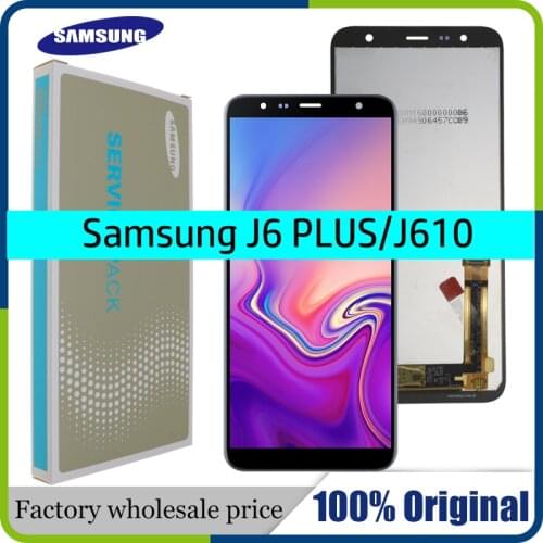 Original 6.0'' LCD For Samsung Galaxy J6+ J610 J610F J610FN Display LCD Screen replacement for Samsung J6 Plus display screen