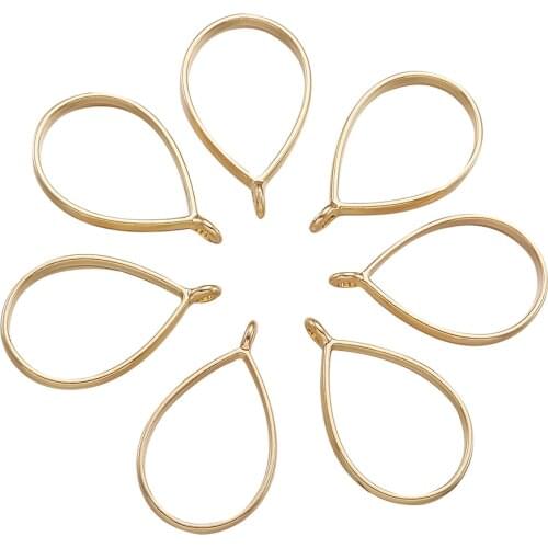 10pcs/lot 33.9x20.5x3.8mm Alloy Teardrop Open Back Bezel Pendants UV Epoxy Resin Molds For DIY Jewelry Making Findings
