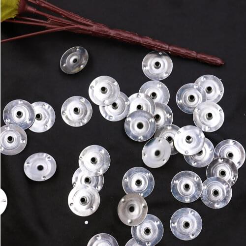 100pcs 18mm Metal Candle Wick Sustainer Tabs Candles Making Tools Set Diyfor DIY Soy Paraffin Candle Wax Core Oil Lamps Making