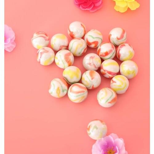 20pcs 25mm Colorful Glass Balls Beads Pinball Marbles Classic Fun Game for Kids Toys Flower Vase Aquarium Decoration