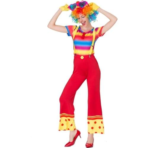 Color Magician Clown Costume Cosplay Clown Costume Halloween Costume Anime Cosplay