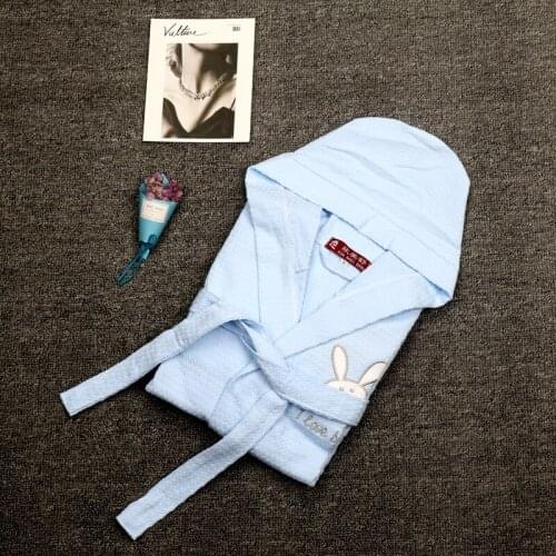 Baby Girls Kid Cotton bathrobe waffle Satin Kimono Robes Bathrobe Sleepwear Wedding Flower Night Dress Spring Summer