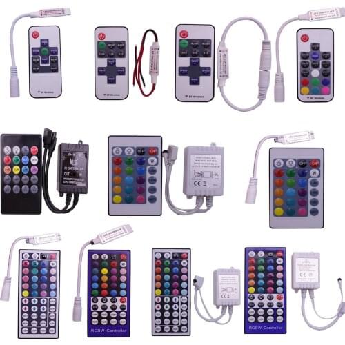 IR RF remote controller dimmer RGB RGBW 11/12/24/44/40 key for 5050 5630 2835 3528 3014 led strip
