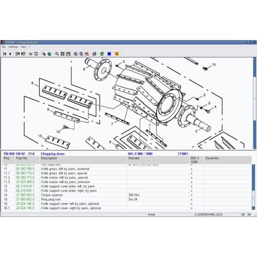 Krone Spare parts catalog for agriculture 2013