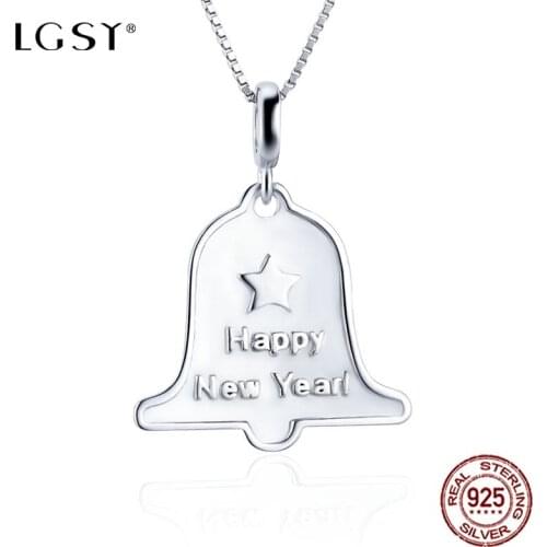 LGSY DP057 925 Sterling Silver Santa Claus Pendant Romantic Pure Silverware Fashion Jewelry Necklace Pendant Fine Jewelry Making
