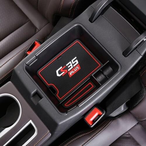 Lsrtw2017 Car Center Console Armrest Plate Storage Box Decoration for Changan Cs35 Plus 2018 2019 2020 2021 Interior Accessories