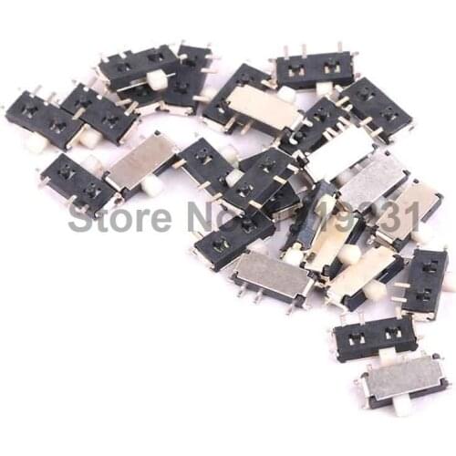 20PCS MP3 Toggle Switch MK12C02 7P-12608 Micro Switch Miniature Toggle MP3 Key Button Wholesale