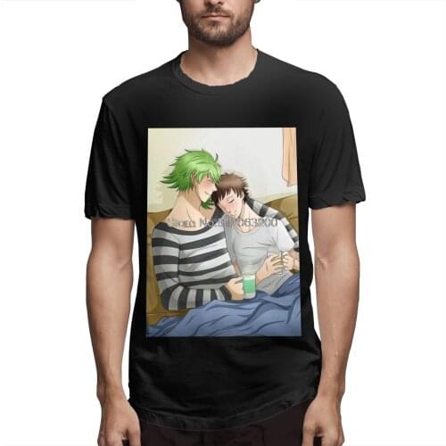 Fashion SakuMahi - Morning Cuddles Less Shirt Design SERVAMP Sleepy Ash Anime Shirota Mahiru TShirt Camiseta Men T-Shirt