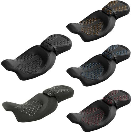 Motorcycle Driver Passenger Seat For Harley Touring Street Glide Ultra Classic Electra Glide Road Glide Road King 2009-2020