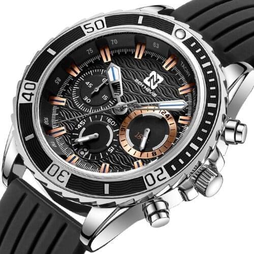 Ben Nevis 2020 Fashion Mens Watches Men Rubber Strap Quartz Watch Top Luxury Brand Calendar Sport Wristwatch Relogio Masculino