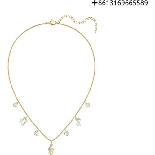 Original Reproduction 1:1 100% Pure Silver 925 Beautiful Notes Gorgeous Unique Playfully Full Female Necklace Manufacturers Dire