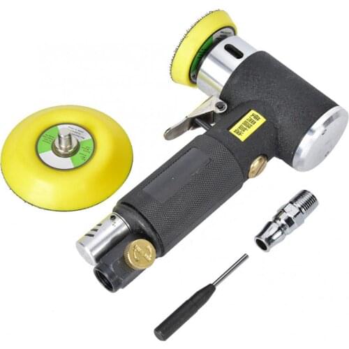 2500Rpm Pneumatic Sander Polisher Lightweight Alloy Air Sanding Polishing Machine Adjustable Speed Double Rotation Grinding Mode