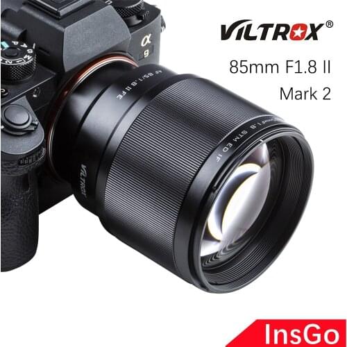 Viltrox 85mm F1.8 II STM Auto Focus Full Frame Portrait Prime Lens For Sony E-Mount Cameras A6400 A6300 A7R2 A6500 A9 A7M3 A7 A9