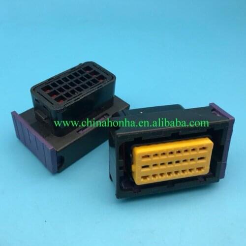 5/10/20 pcs/lots FCI ECU Connector 24 Pin 24 Way Male And Female Housing Sealed Plug Socket 211PC249S8005/211PC249S8005