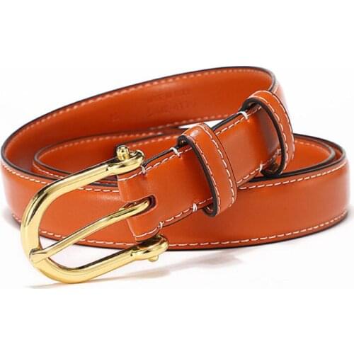 Fashion Women Genuine Leather Belt Luxury Designer High Quality Woman Waistbands Alloy Buckle Girl Jeans Dress Belts Waist Belt