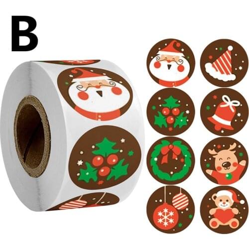 Christmas Stickers Custom Label Stickers Aesthetic Scrapbooking Material For DIY Handmade Gift Envelope Cards Decoration