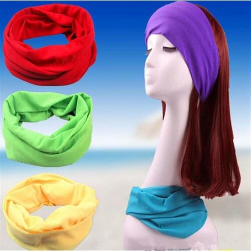 Ourdoor Cycling Hiking Camping Hunting Scarf Women Pure Color Cycling Headscarf Head Wrap Bandana Scarf Headwear Warm bicicleta