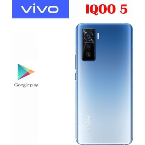 In Stock VIVO iQOO 5 8GB 128GB 5G Mobile Phone Octa Core Snapdragon 865 6.56"FHD+ 120Hz 55W Flash Charge NFC 4500mAh Battery