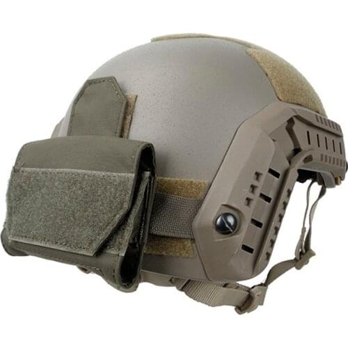 Tactical Helmet Battery Pouch Case Helmet RG/CB Paste attached Pouch Battery Storage Bag