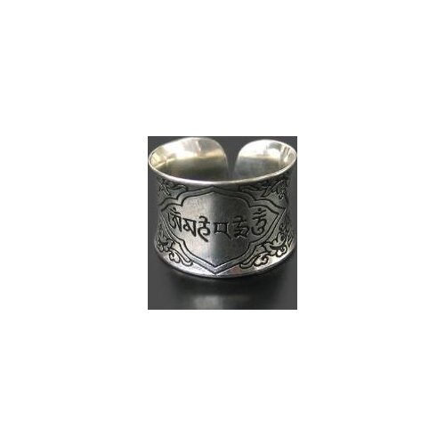 Tibetan Mantras Rings Metal Alloy OM MANI PADME HUM Open Ring for Man R120