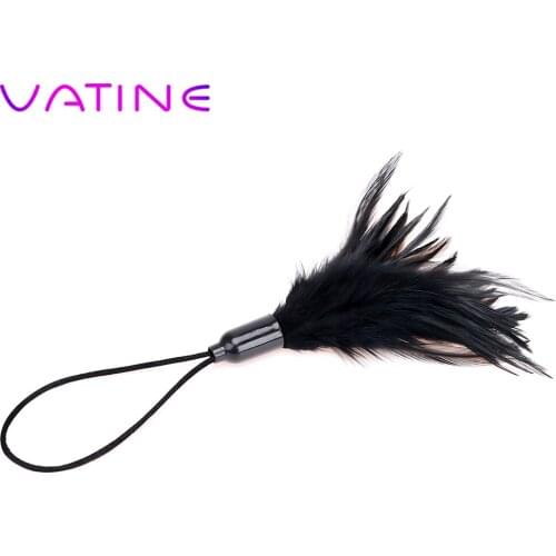 VATINE Role Play Sex Whip Feather Erotic Toys SM Bondage Flirting Teasing Nipple Sex Toys for Couple Adult Games