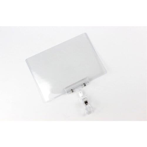 Vinyl Pouch POP Clip Sign Holder Combo poster tag card case label sleeve PVC envelope plastic protective pocket Price Talker