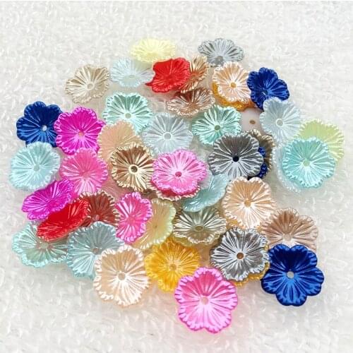 100pcs/lot resin small size flowers mix colors DIY resin cabochons holes sewing clothing accessories 12mm-S63A